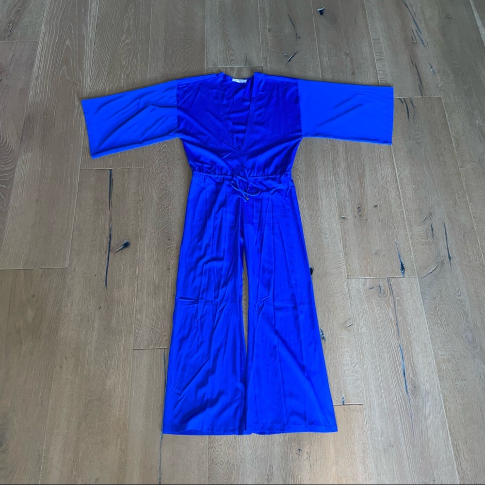 Silk Ramona LaRue Jumpsuit in Cobalt Blue FESTIVAL